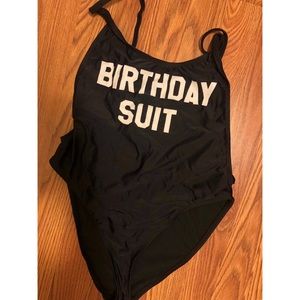 Birthday suit bathing suit 🎂✨